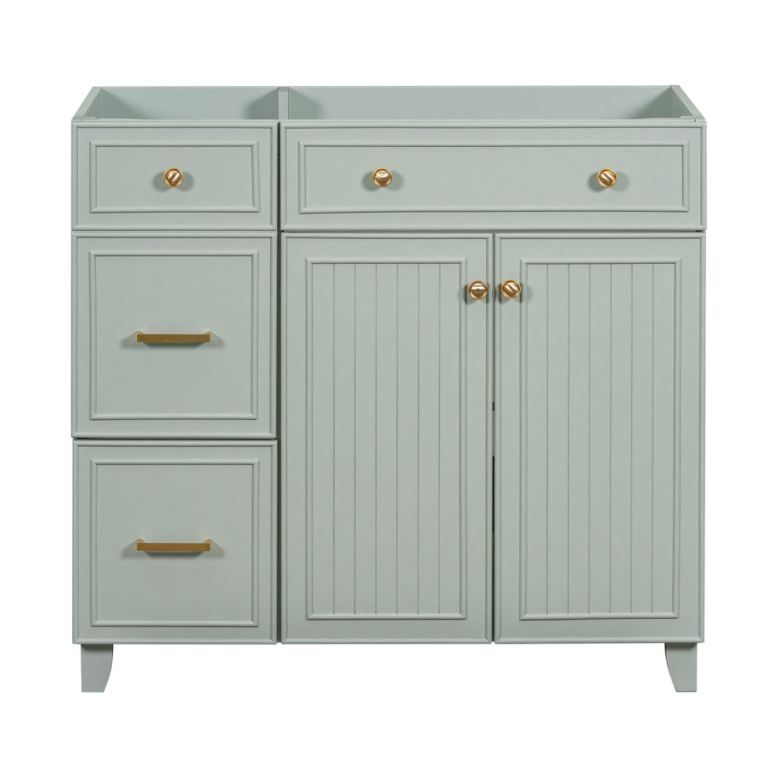 Cabinet Only 36" Green Bathroom Vanity Sink Not Included Green Bathroom Solid Wood Mdf