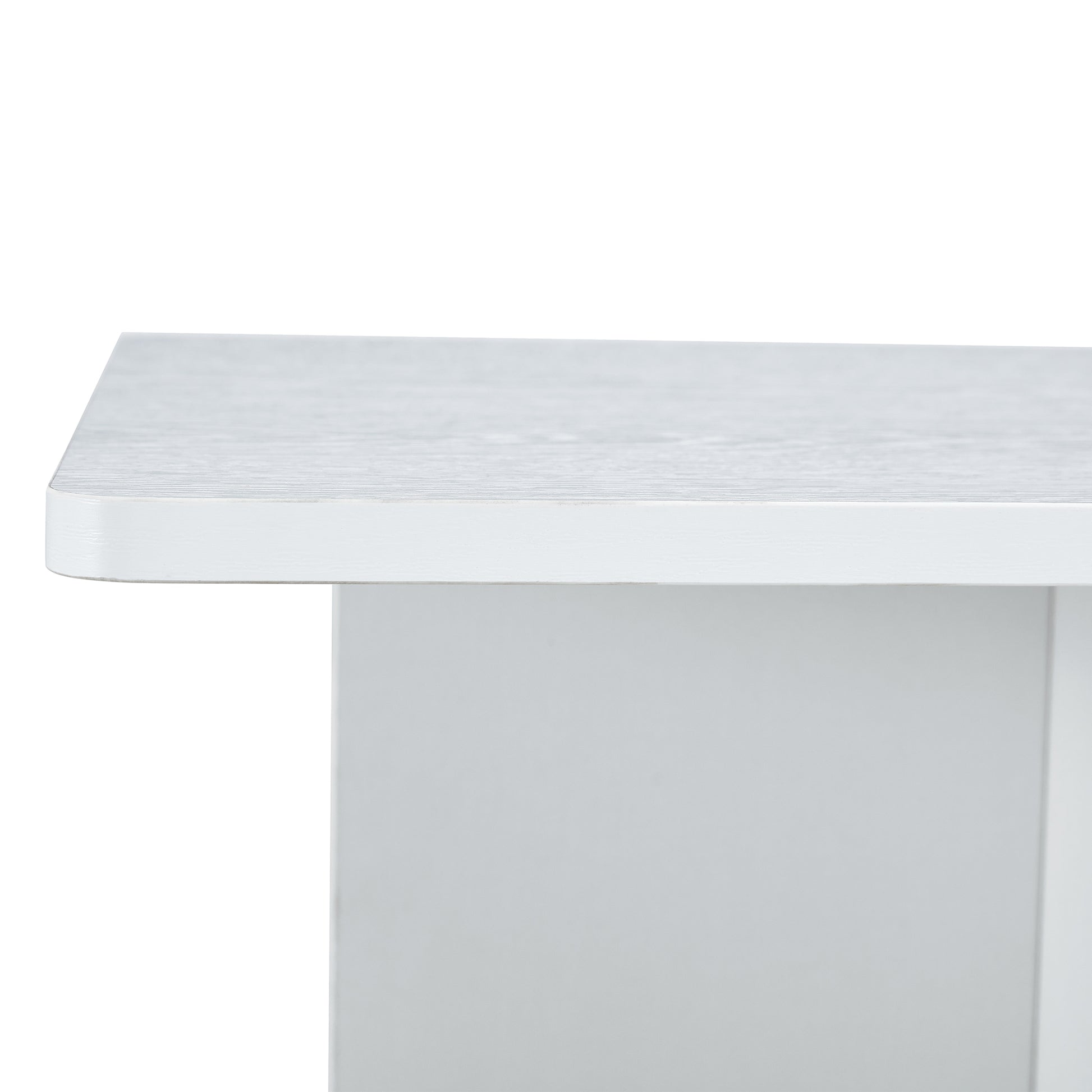 A Modern And Practical White Coffee Table. The Coffee Table Is Made Of Medium Density Fiberboard Material, Suitable For Living Room, Bedroom, And Study. Ct 2O White Mdf