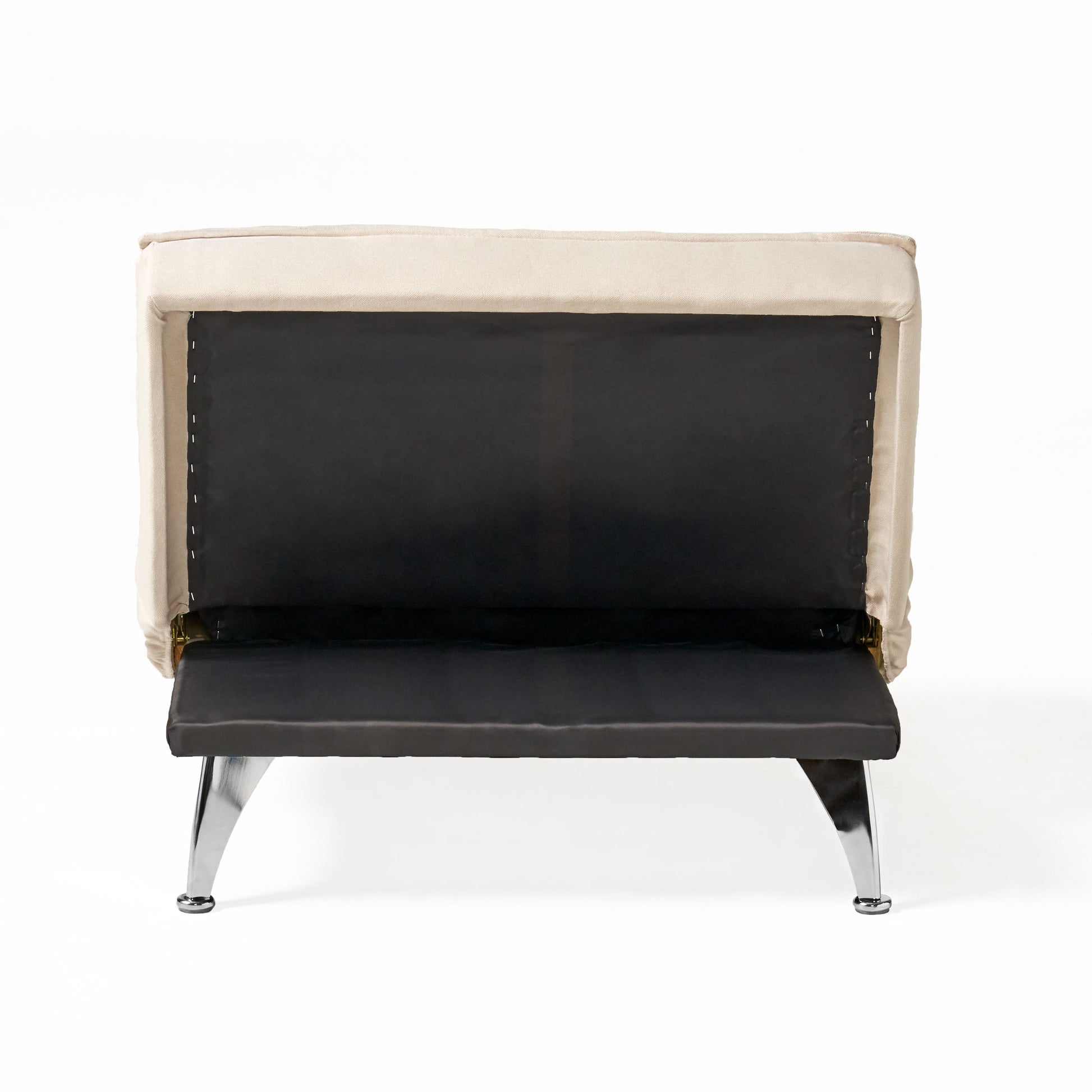 Ottoman Chair Ivory Fabric