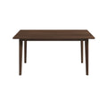 Carlos Solid Wood Dining Table Brown Solid Wood