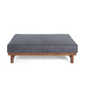 Ottoman Navy Blue Microfiber