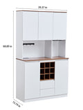 Farmhouse Coffee Bar Cabinet ,68.89'' Kitchen