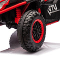 24V Two Seater Kids Ride On Utv W Parents Control,20In Seat Width,400W Super High Power,Four Wheel Suspension,Bluetooth,Mp3,Usb,Led Light,Horn,Rear Storage Space,Speeds 3.73 4.97Mph For Kids Aged 3