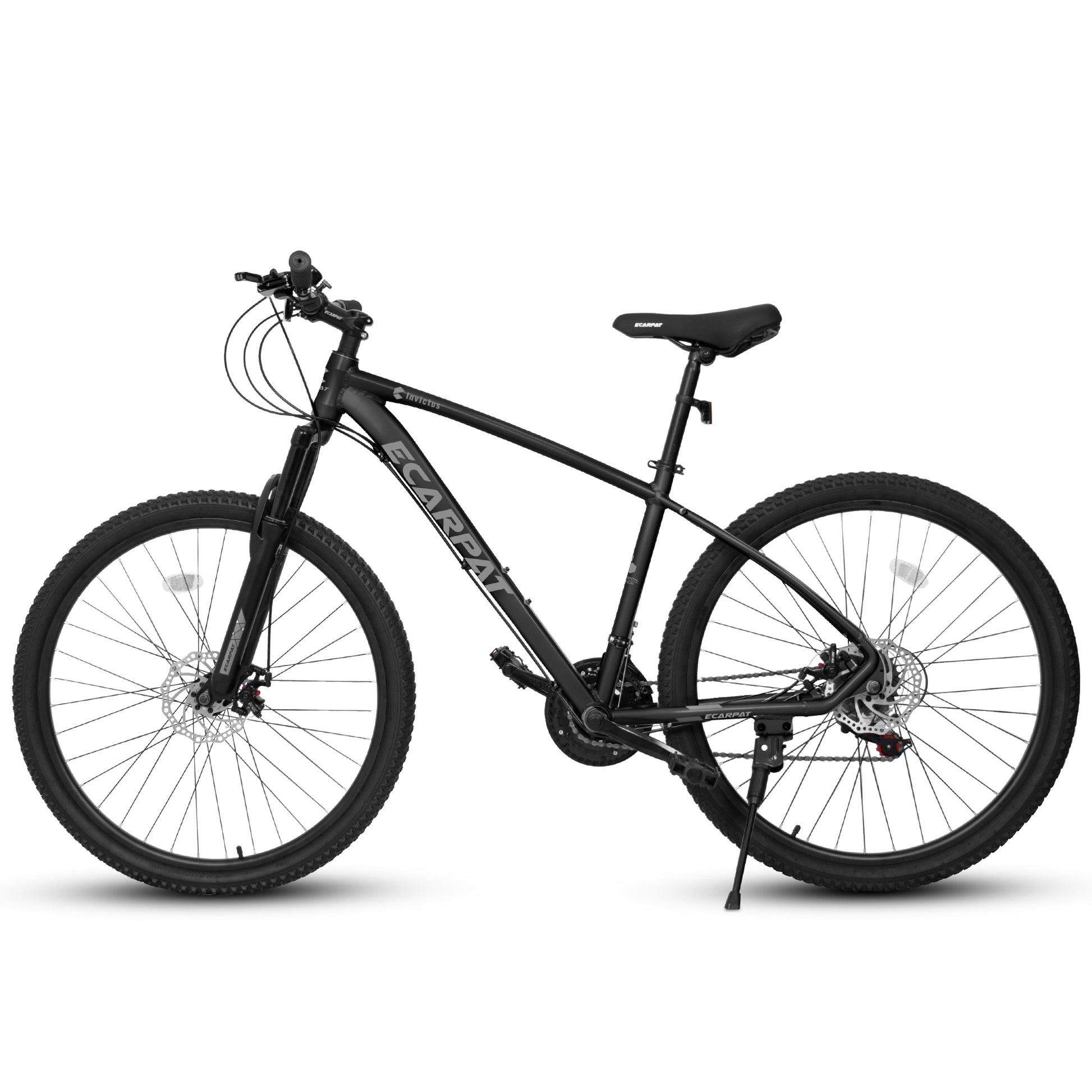 A2757 27 Inch Mountain Bike 21 Speed, Suspension Fork, Aluminum Frame Disc Brake, Mountain Biking For Both Men And Women. Black American Design Aluminium