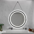 32Inch Bathroom Led Classy Vanity Mirror With Focused Backplane,Black Aluminum Alloy Frame,High Lumen,Dimmable Touch,Wall Switch Control, Anti Fog ,Cri 95 Adjustable 3000K 4500K 6000K ,Ip54 Waterproof Black And Silver Glass