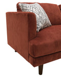 Jurie Red Loveseat Red Foam Engineered Wood