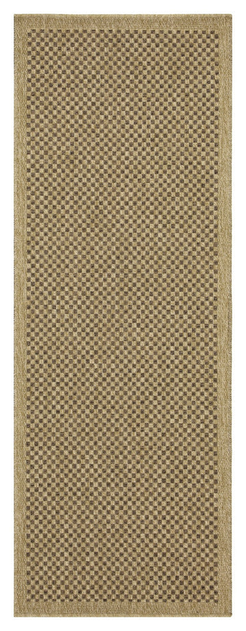 Earth Gc Ntl1005 Jute Mocha 2 Ft. 7 In. X 7 Ft. 3 In. Indoor Outdoor Area Rug Natural & Light Brown Polyester Polypropylene