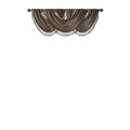 Faux Silk Waterfall Embellished Valance Pewter 38X46