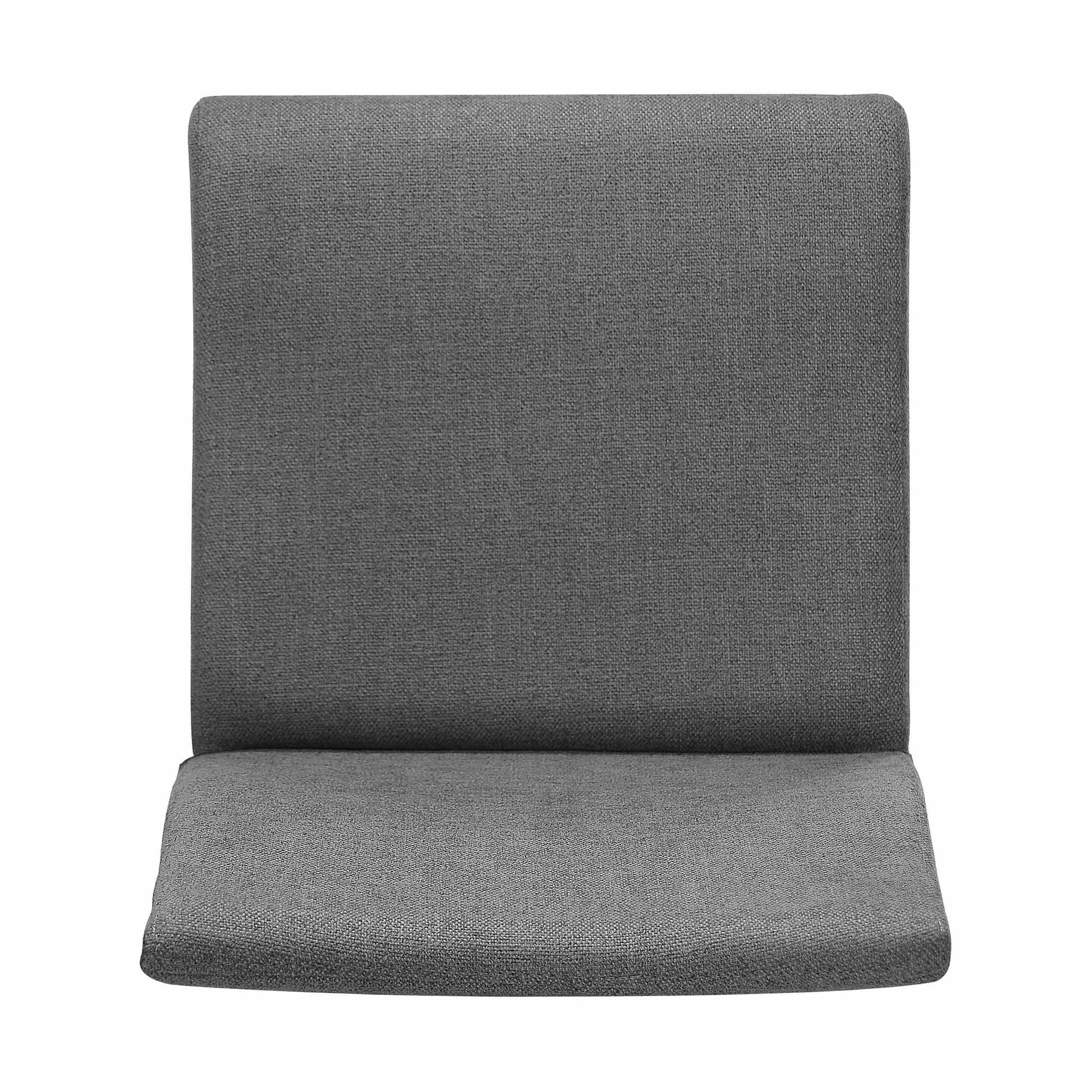 DINING CHAIR Set of 2 dark grey-fabric