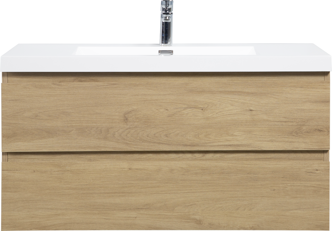 42" Floating Bathroom Vanity With Sink, Modern Wall Mounted Bathroom Storage Vanity Cabinet With Resin Top Basin And Soft Close Drawers, Natural Oak 24V11 42No 2 Oak Bathroom Wall Mounted Wood