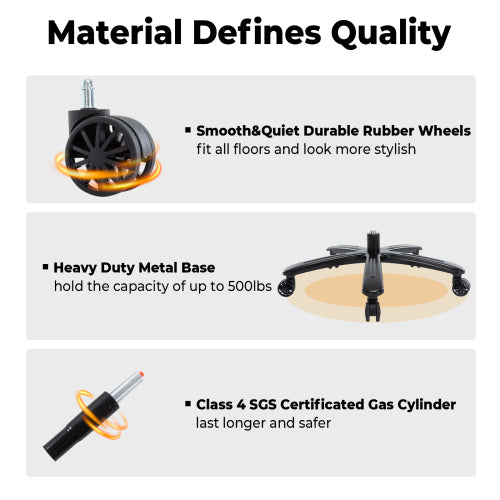 Executive Office Chair 400Lbs Heavy Duty Office Chair, Wide Seat Bonded Leather Office Chair With 30 Degree Back Tilt & Lumbar Support Brown Caster Iron Brown Office Dry Clean Round Handle Office Chairs Solid Back Casters Leather