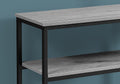 Accent Table, Console, Entryway, Narrow, Sofa, Living Room, Bedroom, Grey Laminate, Black Metal, Contemporary, Modern Grey Mdf