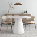 Modern White High Gloss Round Dining Table Gloss White Desk And Hutch Dining Room Minimalist,Modern Freestanding Round Kitchen & Dining Tables Glossy Round Mdf Pedestal