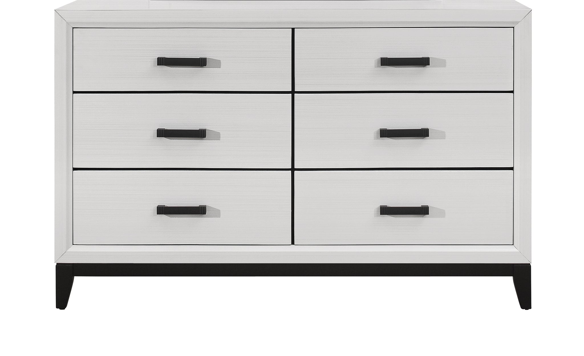 Mirage White Dresser White Rubber Wood