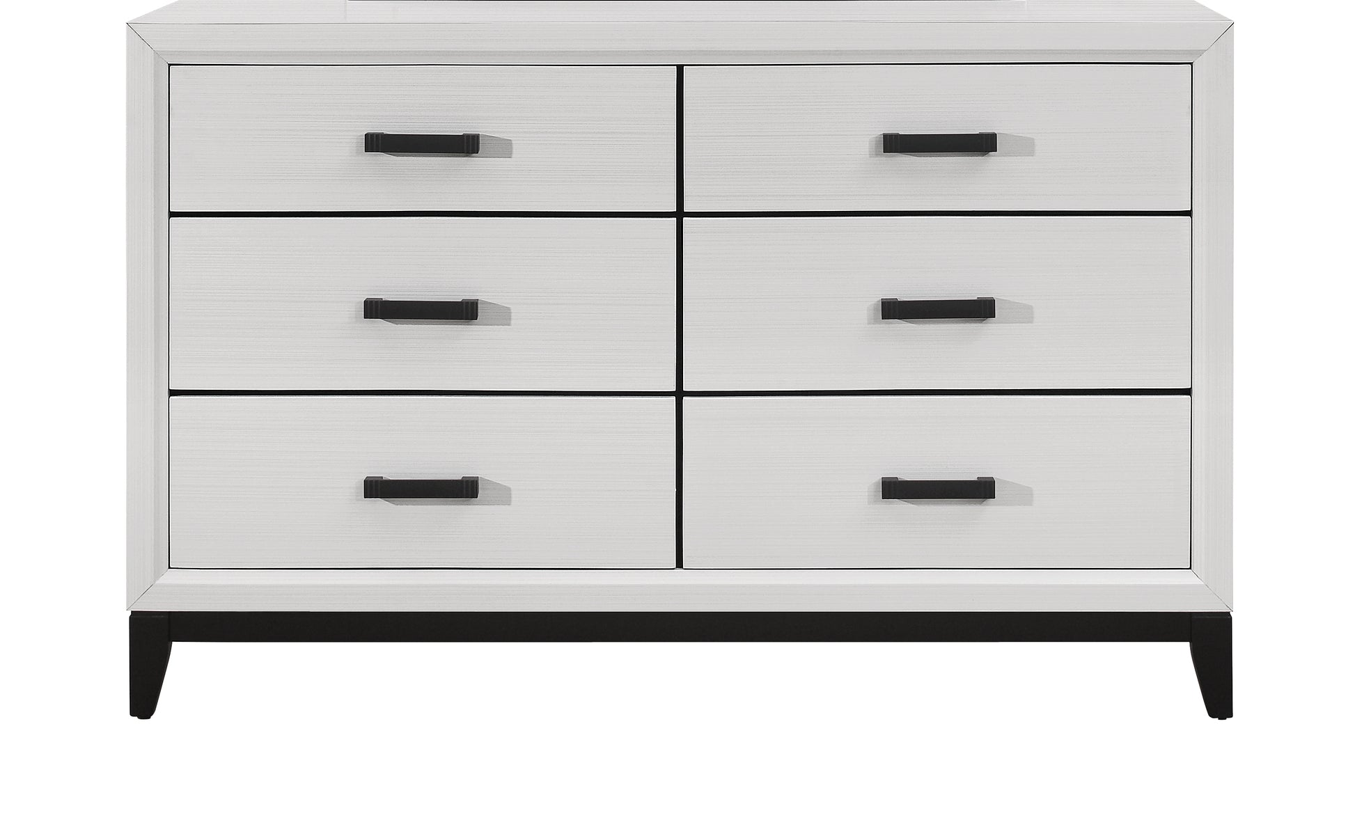 Mirage White Dresser White Rubber Wood