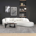 Elijah Japandi Style Curvy Sectional Sofa 133