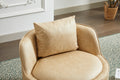 Swivel Chair, 360 Swivel Accent Chair, Barrel Chair For Living Room Bedroom Beige Fabric