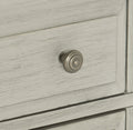 Classic Light Gray Finish 1Pc Chest Of 5X Drawers Dark Brown Top Modern Farmhouse Design Bedroom Furniture Brown Light Gray Bedroom Classic,Farmhouse,Modern Wood