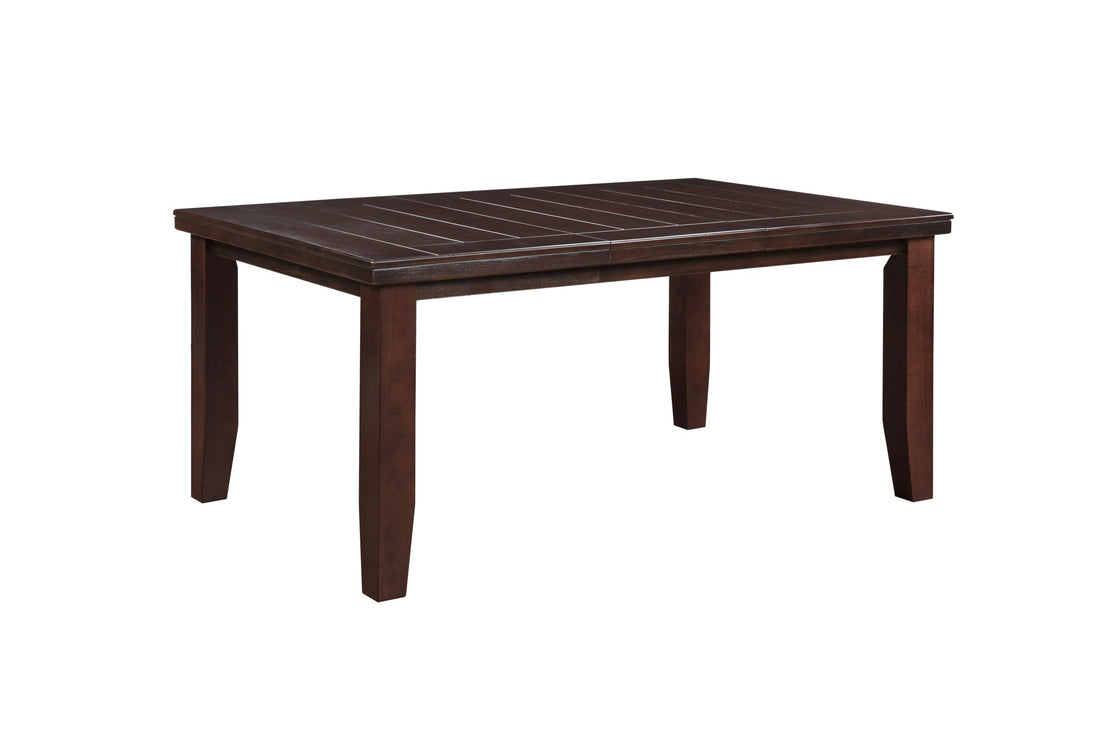 Cherry Dining Table With Tapered Leg Cherry Seats 6 Dining Room Transitional Rectangular Mdf