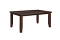 Cherry Dining Table With Tapered Leg Cherry Seats 6 Dining Room Transitional Rectangular Mdf