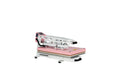 16X24 Semi Automatic Heat Press Machine With Auto Open And Slide Out Base Pink White Aluminium