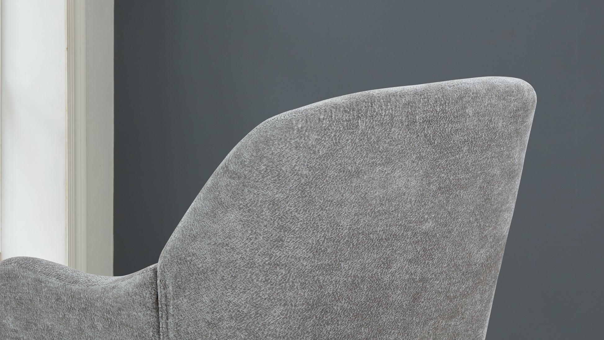 Chenille Armchair, Modern Style Accent Chair With Wood Legs, Comfy Design For Living Room, Bedroom, Office, Gray Gray Foam Wood Fabric