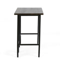 Console Table Brown Metal & Wood