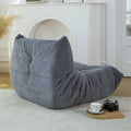 Floor Sofa Bean Bag Chair For Adults Fireside Bean Bag Lounger Memory Foam Chair For Home, Office, Apartment Or Gaming Venue Plain Grey Polyester Primary Living Space Firm Art Deco Armless Foam Polyester Blend