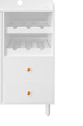 Accent Storage Cabinet, Suitable For Living Room, Bedroom, Dining Room, Study White Mdf