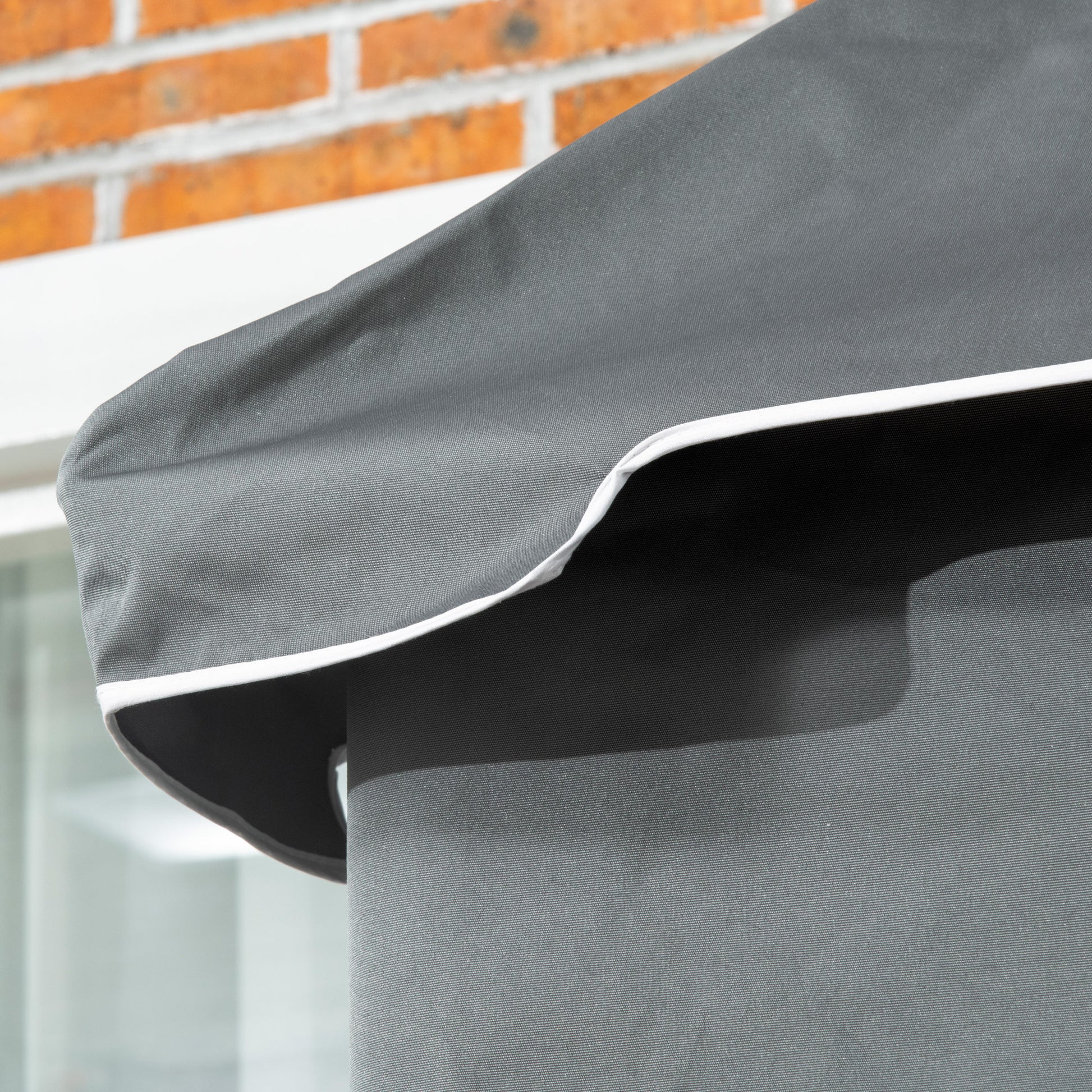 Outsunny Outdoor Towel Valet Caddy, Covered Poolside Towel Holder Rack, Shelf, Basket, Rolling Pe Rattan Wicker Storage On Wheels, Gray Gray Steel