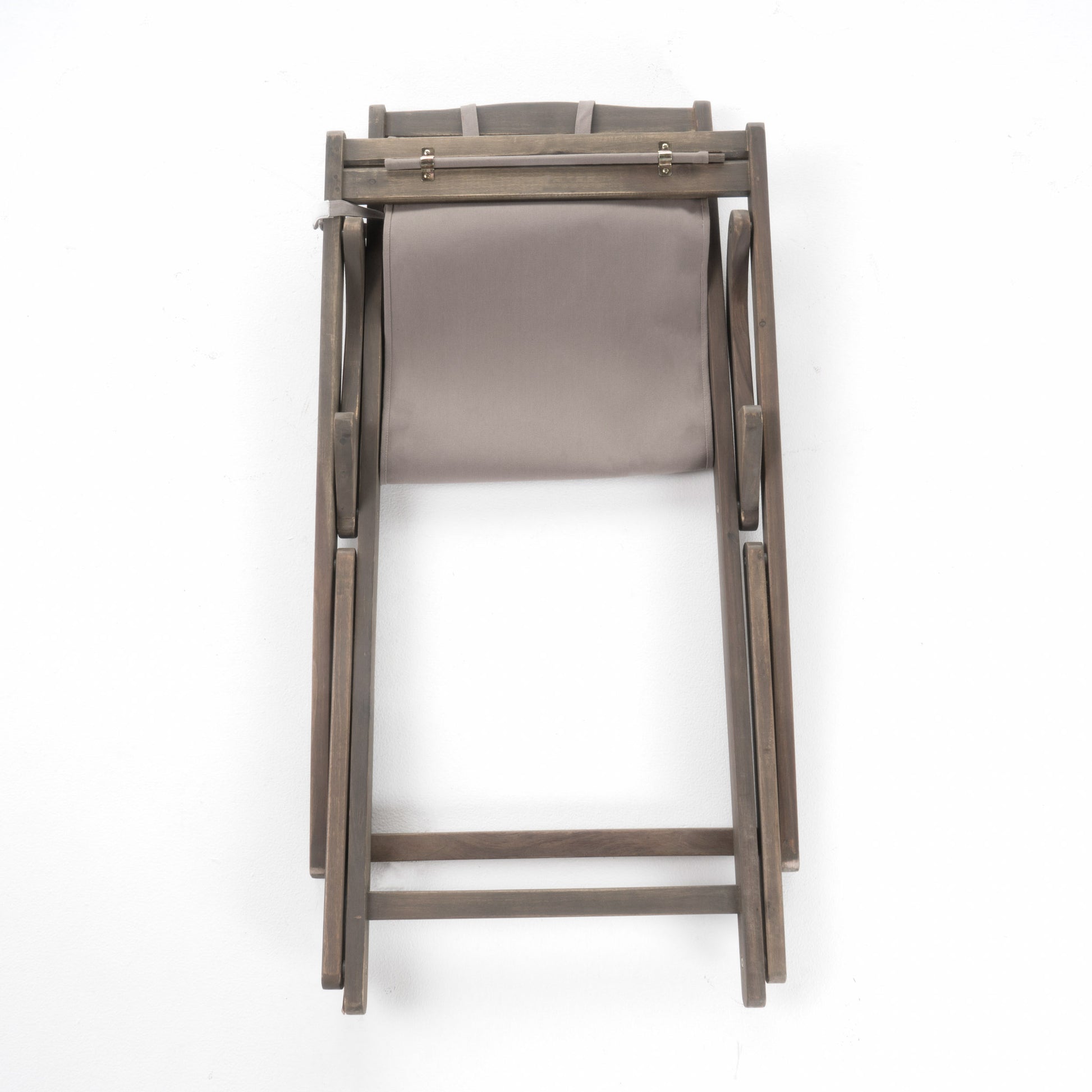 Nikki Beach Sling Chair Grey Set Of 2 Grey Wood