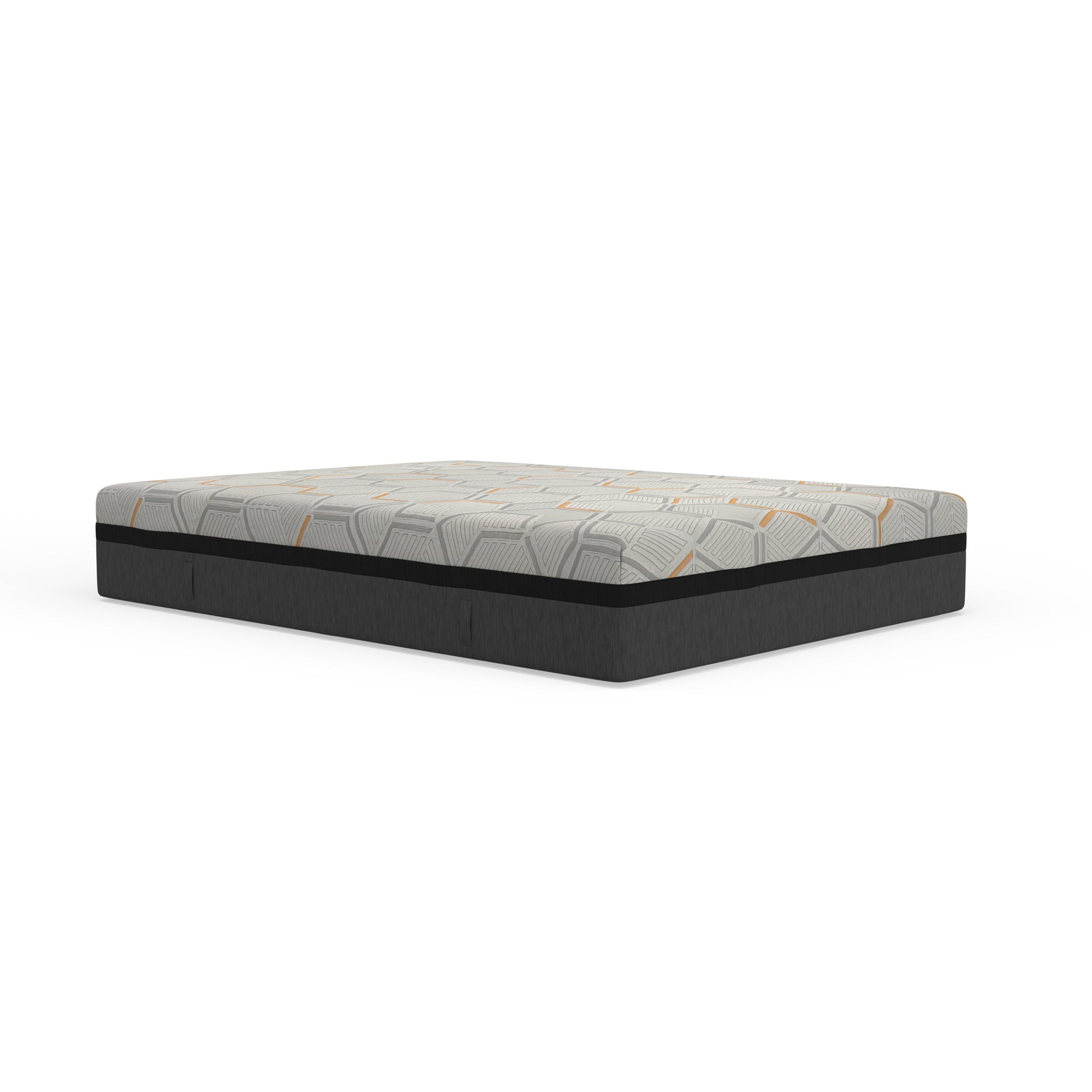 14" Hybrid Copper Gel Cooling Memory Foam Mattress With Edge Support And Air Ridge Foam Queen Light Gray Foam Queen