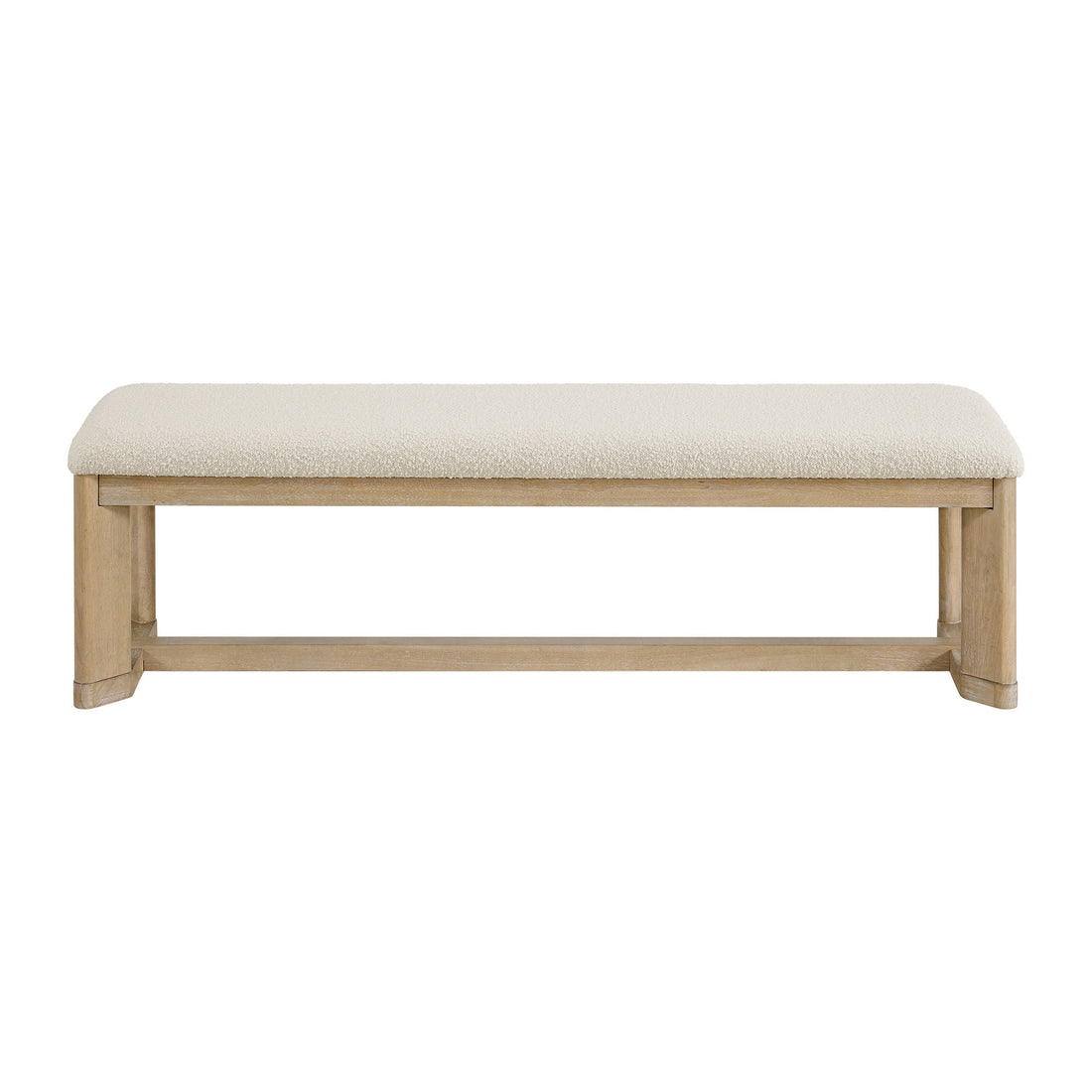 C Brown Upholstered Dining Bench Brown Solid Wood