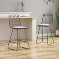 Niez Counter Stool Grey Ivory Iron