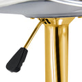 Modern Minimalist Bar Chairs And Bar Stools. Can Rotate 360 And Adjust Lifting. Pet Backrest And Pu Seats. Set Of 2. Suitable For Bars, Restaurants, And Front Desk Cashiers. Gold Set Of 2 Pu