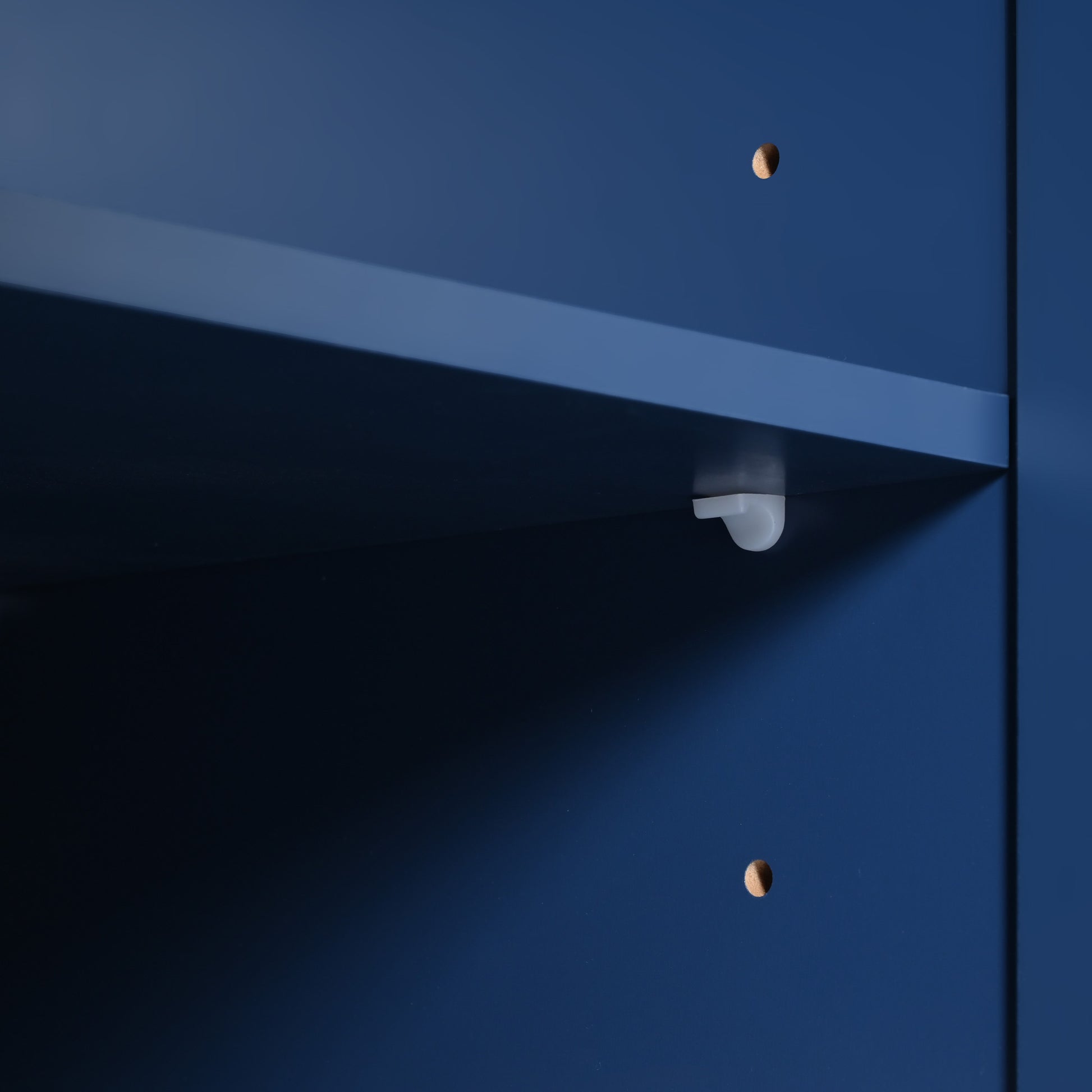 K&K 53.2'' Kitchen Island With Drop Leaf, Kitchen Storage Cart With Spice Rack, Towel Rack And 2 Drawers, Rolling Kitchen Island On Wheels With Adjustable Shelves For Kitchen, Dining Room, Navy Blue Navy Blue Brown Kitchen