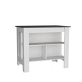 Kitchen Island Ada, Kitchen, Matt Gray White Multi Particle Board Engineered Wood