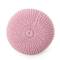 Knited Pouf Pink Cotton