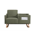 Emerson Nursery Rocker In Sage Boucle Sage Fabric