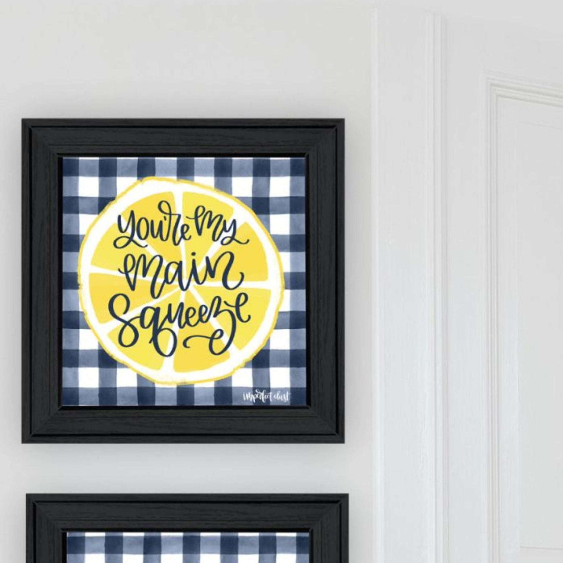 "You'Re My Main Squeeze" Framed Wall Art For Living Room, Wall Art Print For Home Decor, Bedroom Wall Art By Imperfect Dust Multicolor Wood Paper