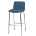 Barstool Blue Fabric