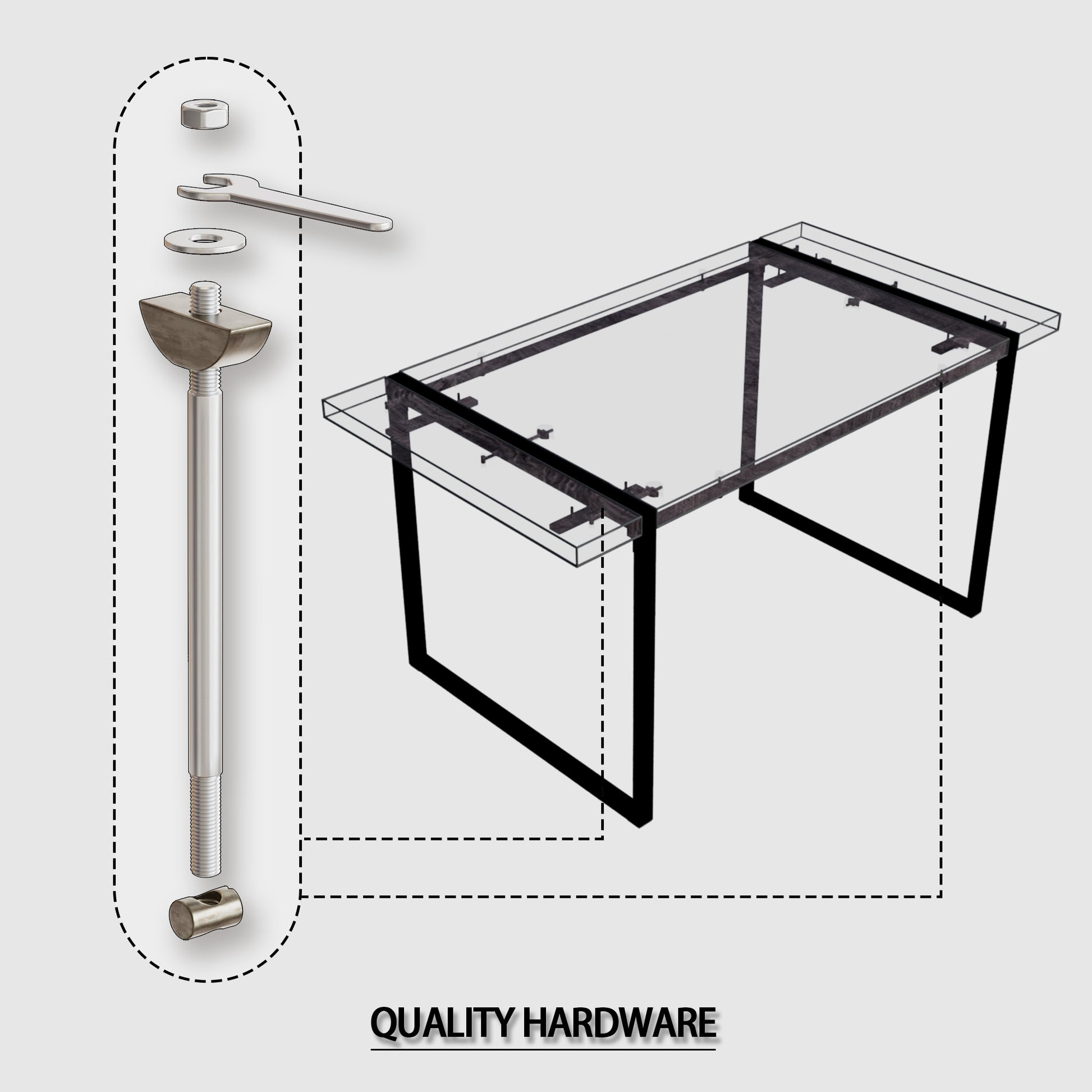 59 "Rural Industrial Rectangular Mdf Black Dining Table Set And Pu Armless Dining Chair Set, 6 Pieces. Kitchen Black Metal Table Leg Dining Chair Set Black Mdf