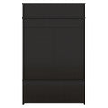 Hall Tree With Top Shelf And Storage Bench, Hallway Shoe Cabinet With Sliding Doors, Coat Rack With 5 Hanging Hooks For Entryways Hallways, Black Black Particle Board Mdf