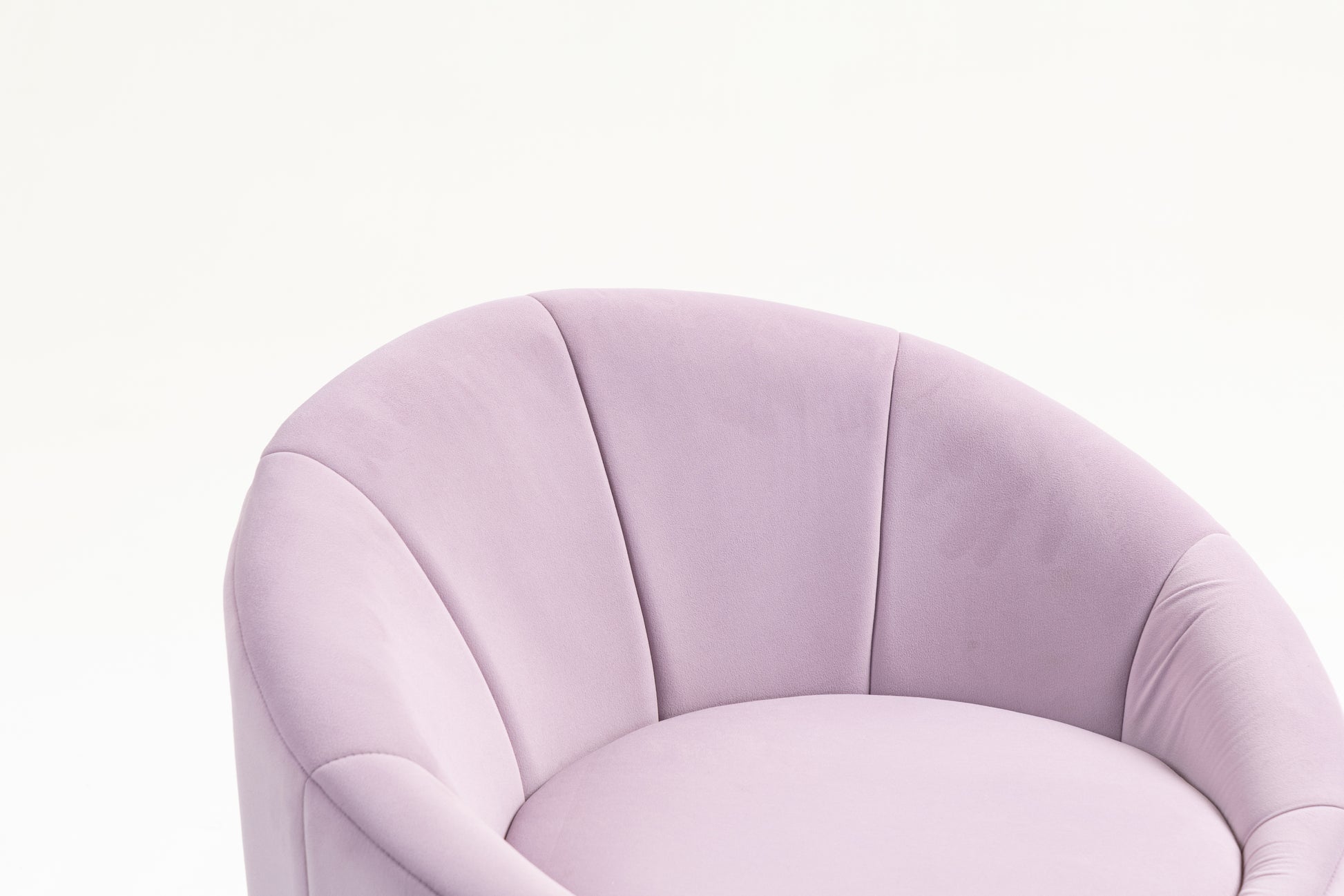 Mid Century Modern Accent Chair With Wood Frame, Upholstered Living Room Chairs With Waist Cushion, Reading Armchair For Bedroom Sunroom Purple Velvet