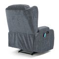 Massage Recliner Charcoal Fabric