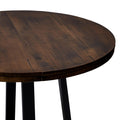 Rustic Distressed Solid Wood Round Dining Table Mahogany Mahogany Pine Pine