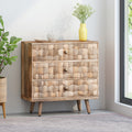 3 Drawer Chest Kd Legs - Natural Wood