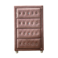 Pink 4 Drawer Chest Pink Bedroom Wood Fabric