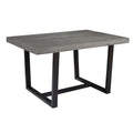 Rustic Metal And Solid Distressed Dining Table Grey Gray Pine