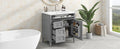 30'' Bathroom Vanity With Top Sink, Modern Bathroom Storage Cabinet With 2 Drawers And A Tip Out Drawer, Single Sink Bathroom Vanity Grey Modern Mdf Ceramic,Solid Wood Mdf